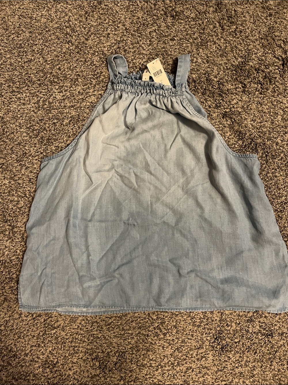 cloth & stone Light Blue Chambray Halter Camisole